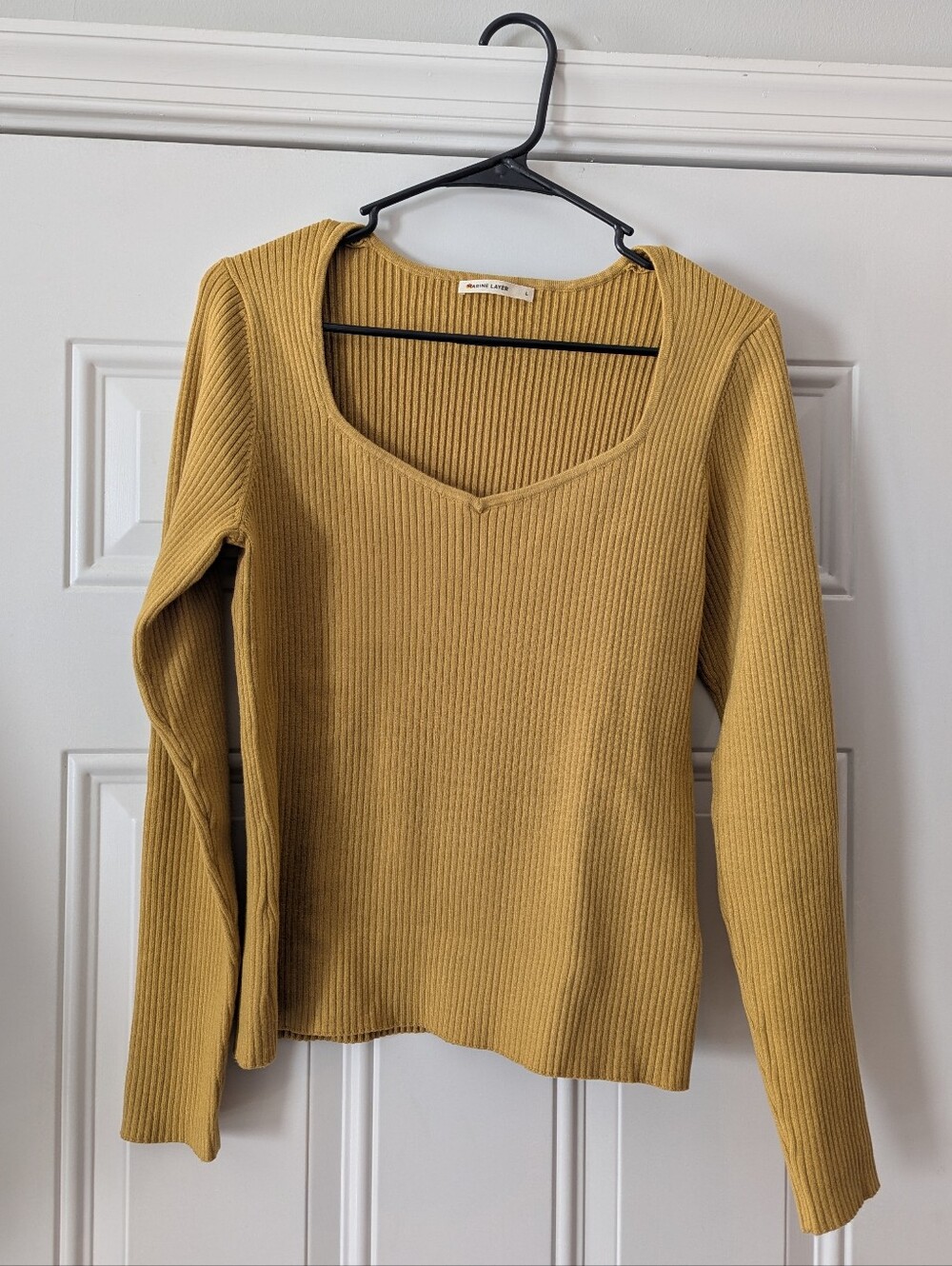 Marine Layer Cassandra Sweater in Mustard - Size L